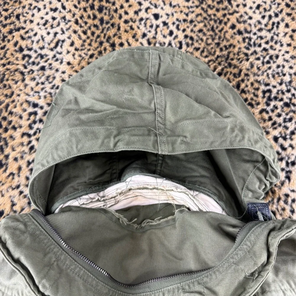 Vintage 1960s Vietnam War OG-107 Sateen Field Coat Medium Short Olive Green